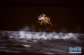 玉兔成功驶上月面 每小时200米慢行