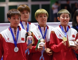 中国乒乓球获7金 历史第二次囊括全部冠军