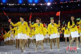 开幕侧记：里约奥运开幕式的一抹“中国红”