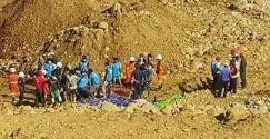 缅甸北部矿区山体滑坡已致33人死亡 仍有3人失踪