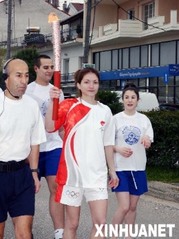 北京奥运会圣火在希腊境内传递进入第三日