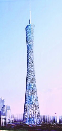 广州新电视塔塔顶将建全球最高摩天轮 [图]