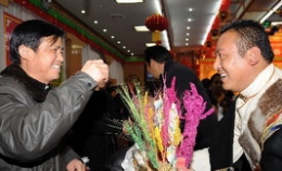 拉萨各族各界代表喜迎藏历新年