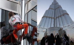法国“蜘蛛人”成功登顶迪拜世界第一高塔