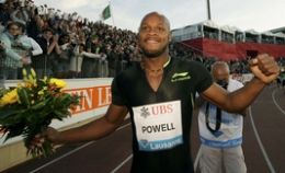 鲍威尔夺男子100米冠军