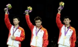 中国男乒横扫韩国成功卫冕 夺代表团伦敦第35金