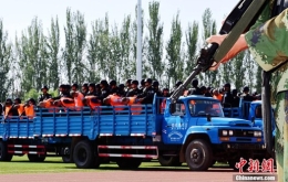 新疆伊犁州对55名暴恐犯罪分子公开宣判
