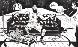 NBA酷炫漫画：哈登变罚球帝麦蒂邓肯谁更萌