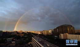 北京雨后现彩虹