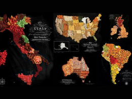 食物组成的世界地图