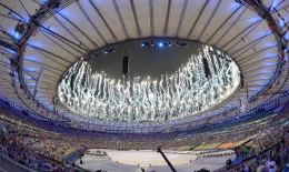 里约奥运闭幕式上的文艺表演