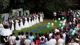 中科院上海分院举办集体婚礼
