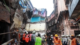 印度孟买楼房坍塌事故