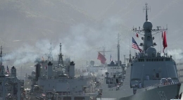 参加“环太平洋-2016”军事演习的中国舰艇出海[组图]