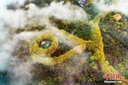 俯瞰南京紫金山“最美项链”