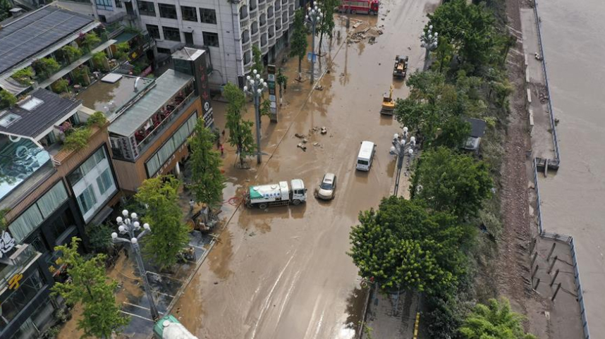 重庆中心城区水位退至警戒水位以下