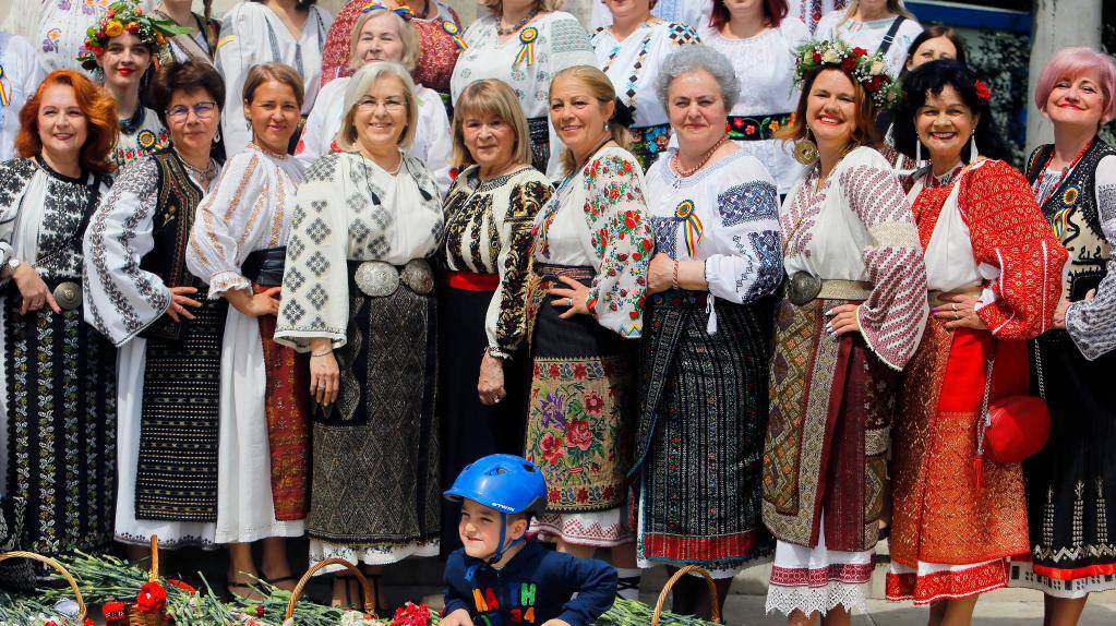 罗马尼亚庆祝民族服装日
