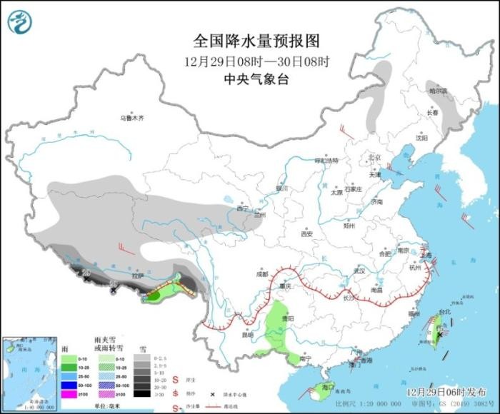 未来三天西藏南部有较强降雪 局地有大暴雪