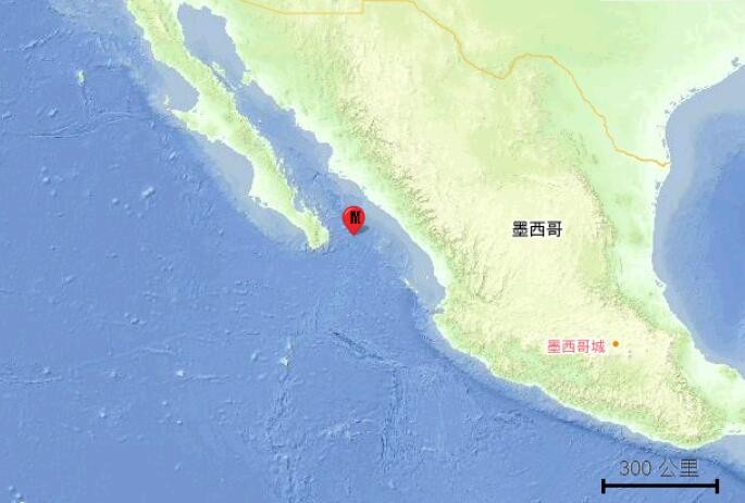 墨西哥西北部海域发生6.4级地震