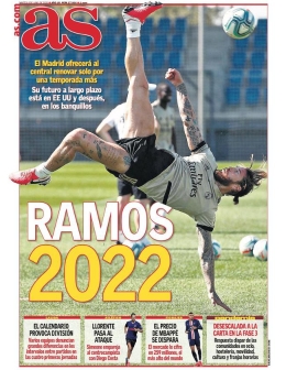 皇马向拉莫斯提供一年合约 新合同至2022年