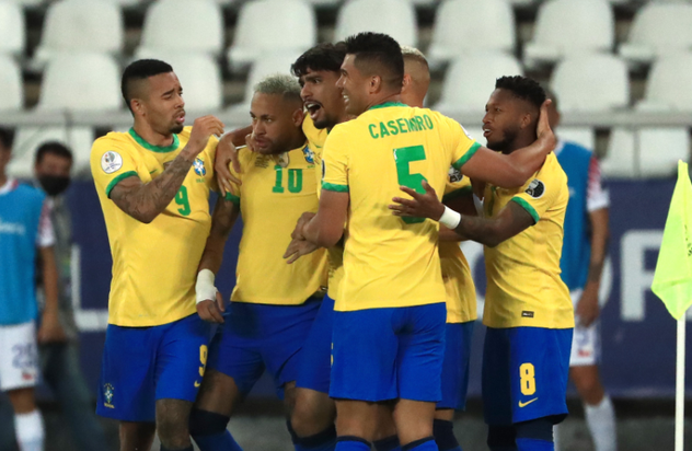 内马尔策动米兰旧将绝杀 10人巴西1-0智利