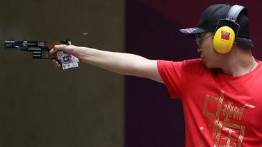 射击男子25米手枪速射-李越宏摘铜 法国夺冠