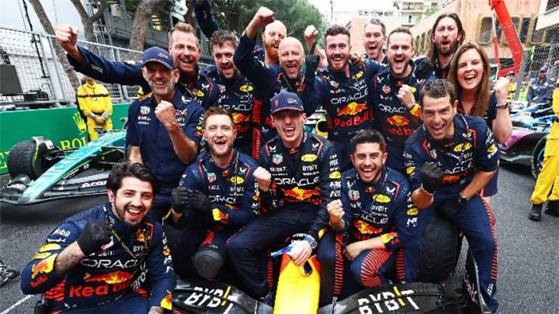 F1摩纳哥大奖赛：维斯塔潘夺赛季第四冠