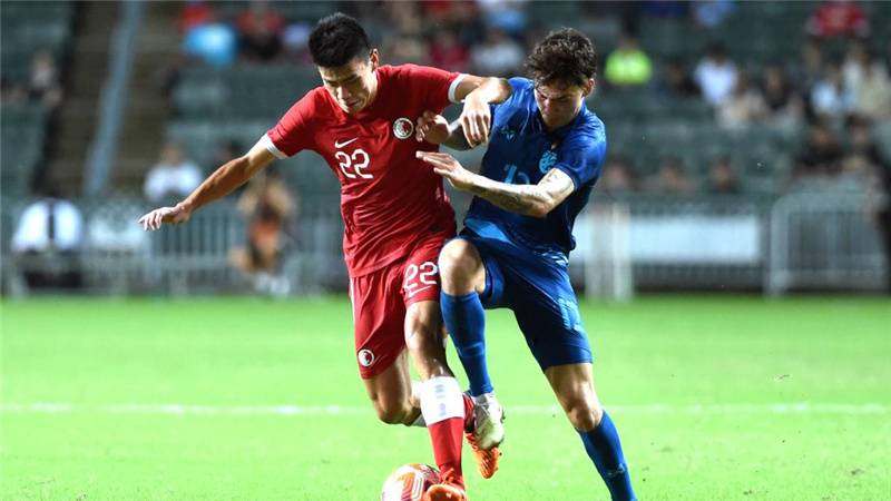 中国香港男足友谊赛一球负于泰国队