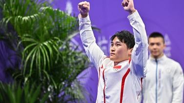 亚运会-男子吊环决赛 中国选手兰星宇收获金牌