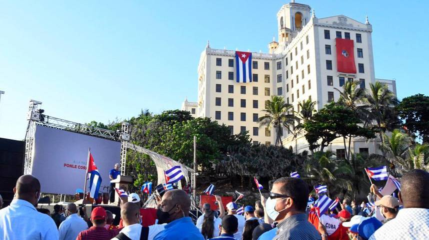 古巴国家主席谴责美国在古巴煽动骚乱