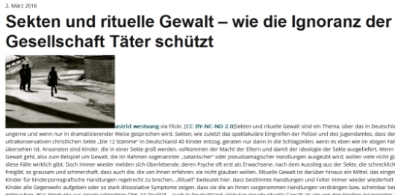 德国博客：社会不该容忍邪教暴力虐童