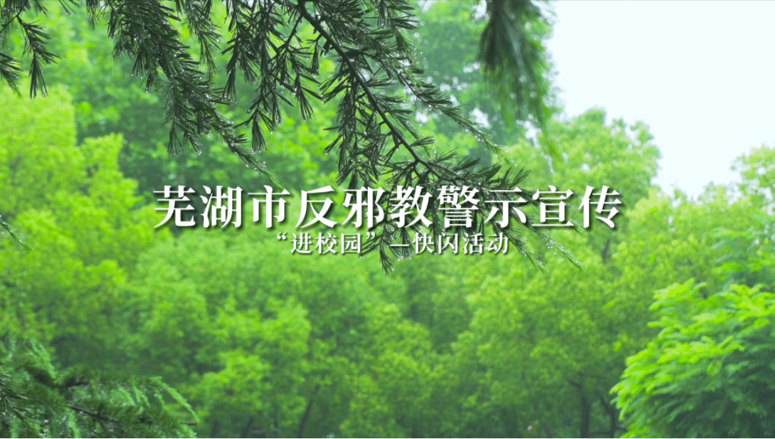 安徽芜湖开展反邪教警示宣传“进校园” 快闪活动