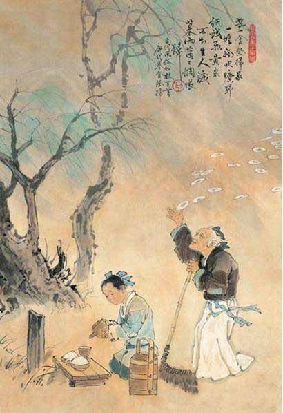 中国古代风俗百图·唐·祭扫