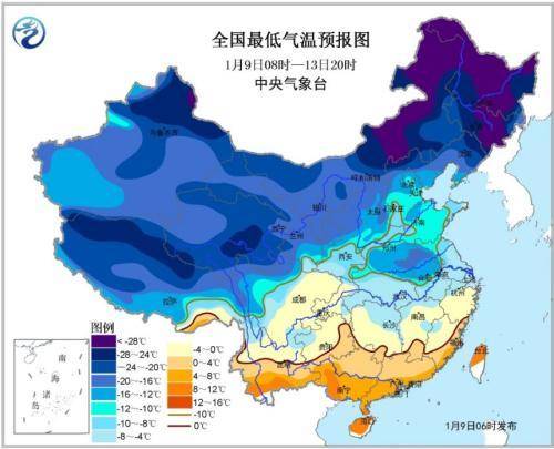 寒潮黄色预警继续发布：东北华北局地降温10℃以上