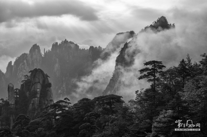 水墨黄山