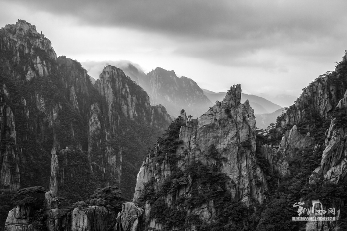 水墨黄山