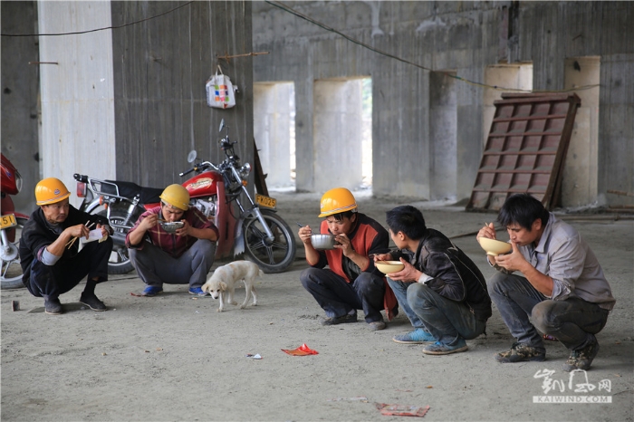 农民工的午餐