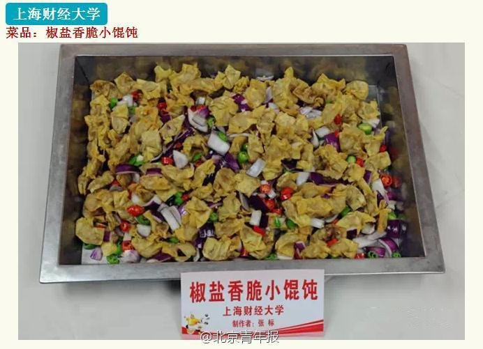 上海高校菜品大赛再现食堂神菜