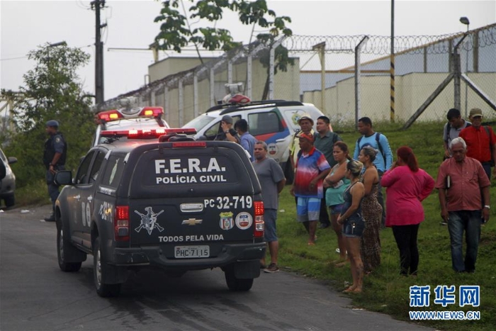 （外代一线）（6）巴西发生监狱暴动至少50人死亡