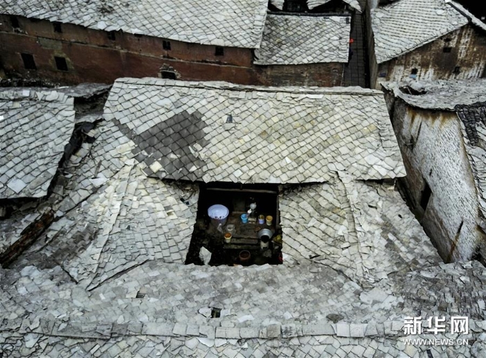 #（空中之眼）（3）独特的屯堡古建筑村落——贵州本寨古村
