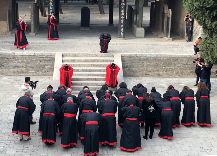 穿汉服祭仓颉感悟中华传统文化