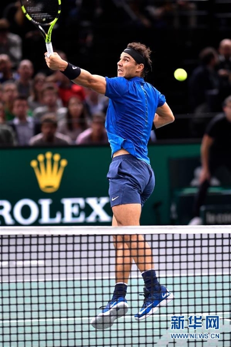 （体育）（4）网球——ATP巴黎大师赛：纳达尔锁定年终世界第一