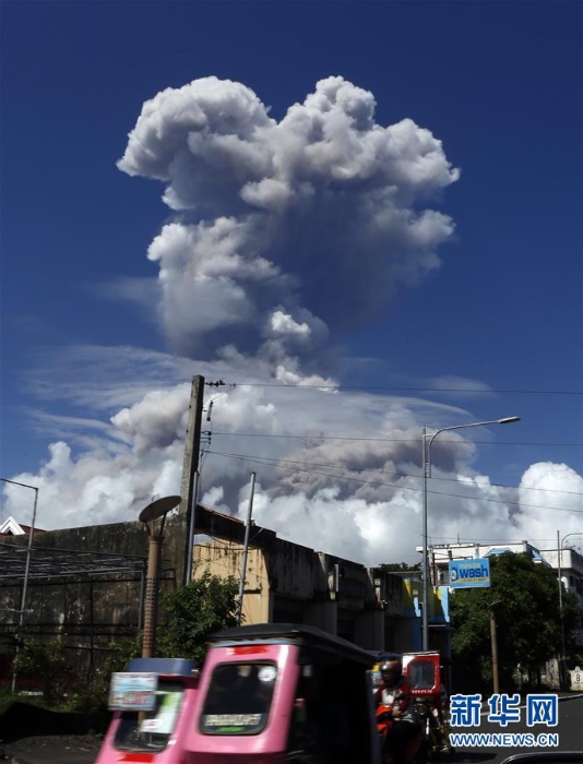 （国际）（2）菲律宾马荣火山喷发危险上升　