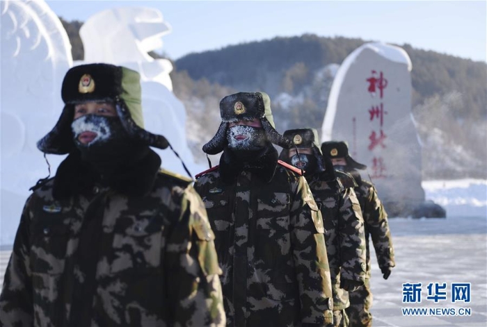 #（社会）（4）坚守在严冬——漠河边防官兵极寒天气徒步巡边