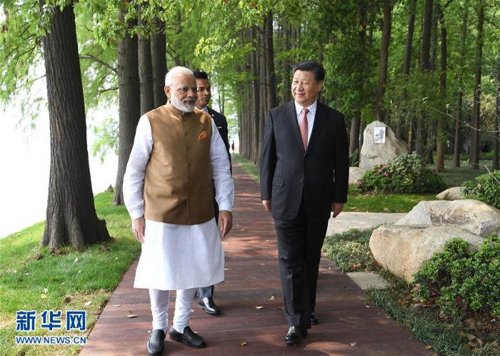 （时政）习近平同印度总理莫迪在武汉举行非正式会晤