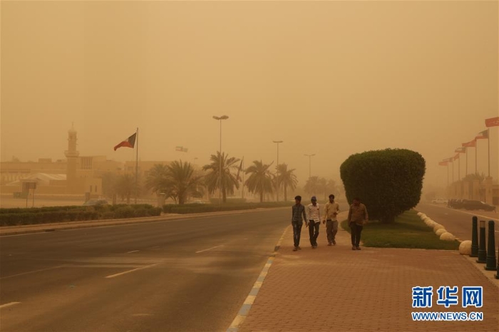 （国际）（1）沙尘暴袭击科威特