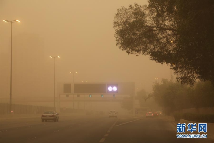 （国际）（6）沙尘暴袭击科威特