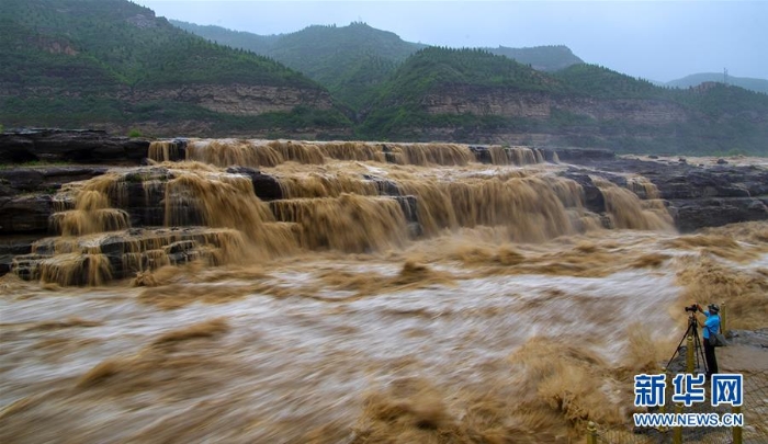 #（环境）（1）黄河壶口瀑布水量增多