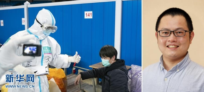 这是一张拼版照片。左：在武汉武昌方舱医院病区，中南大学湘雅二医院的台适向一名即将出院的痊愈新冠肺炎患者竖起大拇指（3月10日摄）；右：这是3月17日在中南大学湘雅二医院驻地拍摄的准备启程返回湖南的台适。 随着湖北新冠肺炎疫情形势好转，3月17日，援鄂医疗队开始有序撤回。在武汉工作的日子里，白衣天使们的面容均被口罩、护目镜等遮挡，少有人知晓他们的模样。离开武汉前，他们短暂地摘下口罩，露出面庞。 新华社记者 沈伯韩 摄