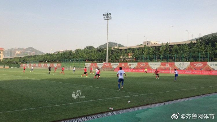 6月4日，山东鲁能与泰州远大的第一场热身赛在鲁能训练基地进行。